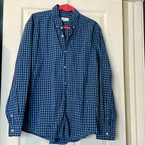 Gap Button Down, blue plaid, XL
